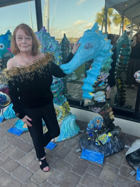 lueanne with sea horse